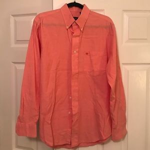 Izod Salmon Collared Button-up Shirt